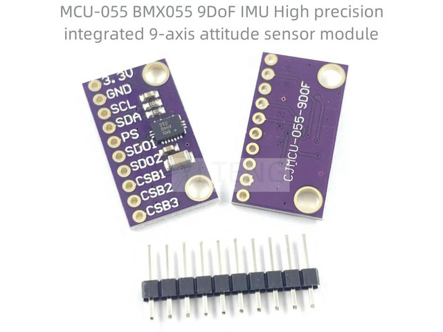 (1Pcs) MCU-055 BMX055 9DoF IMU High precision integrated 9-axis attitude sensor module replaces MPU9250