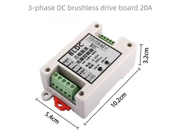 BLDC multi-functional three-phase DC brushless drive board with limit function, high-power controller 6V, 12V, 24V