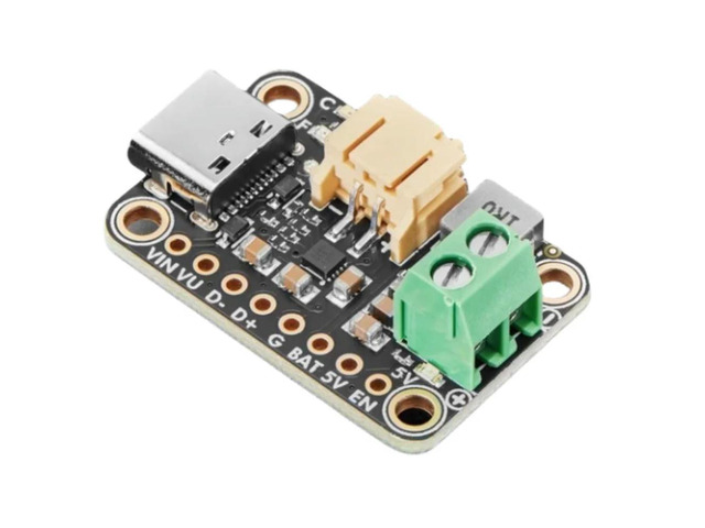 bq25185 USB/DC/Solar Charger with 5V Boost Board Compact module