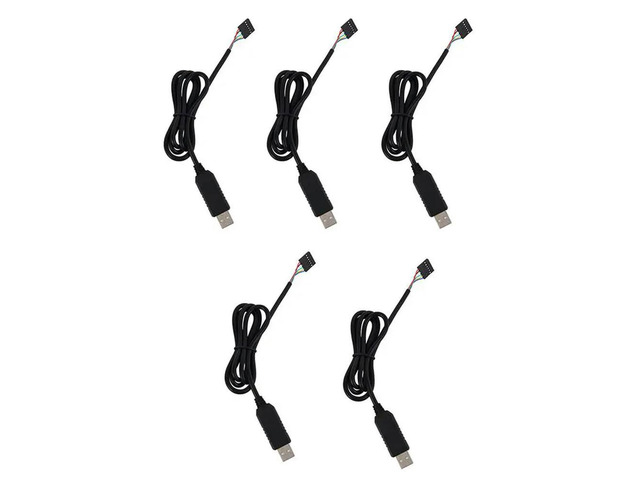 5X 6Pin Ftdi Ft232rl Module For USB To Ttl Uart Serial Wire Adapter Rs232 Download Cable Module Led Indicator