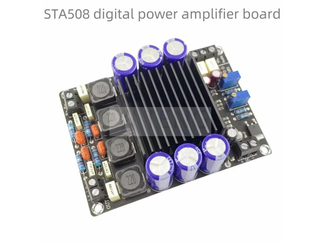 STA508 digital power amplifier board fever level 80W*2 super power outdoor square dance trolley box audio power amplifier 12-30V