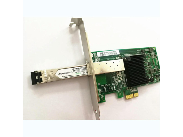 82575PF-SFP PCIe x1 1G SFP Single-port Desktop Adapter PCI-E X1 Gigabit Fiber Optic Network Card NIC