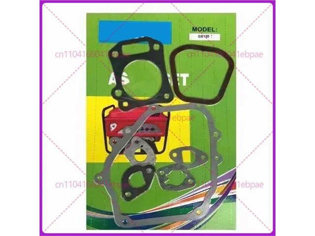 GX120 Full gasket set for GX110 GX120 engine motor cylinder crankcase muffler carburetor air filter intake complete seal gasket