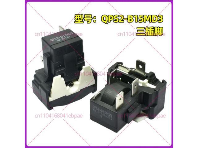 for Refrigerator Compressor Starter Protector QPS2-B15MG1 QPS2-B15MD3 QPS2-A15MG1 Starter 3 Insert