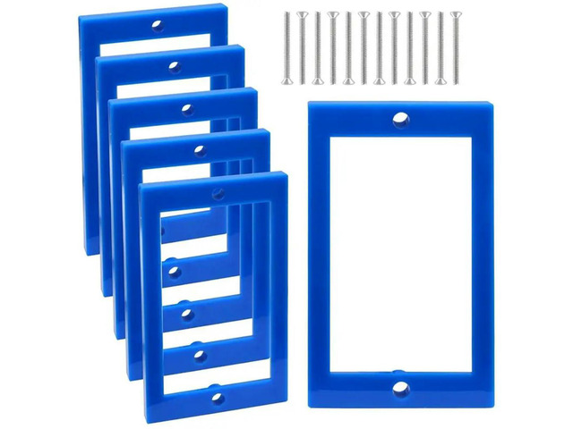 For Electrical Outlet Extenders 1/4' 6PC Single Gang Outlet Receptacle Box Extenders For Electric Switches And For Electric B