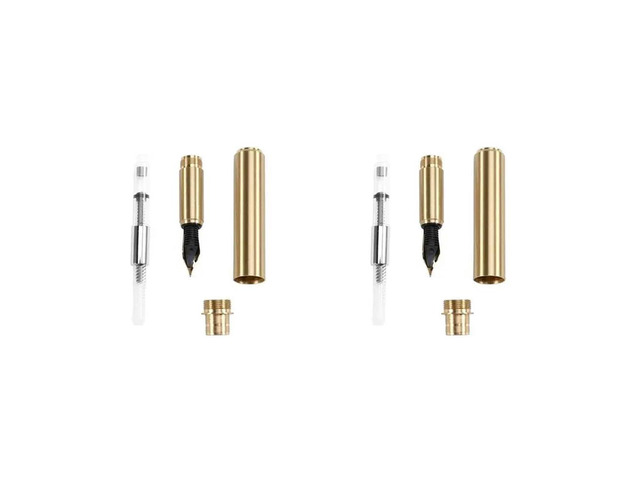 2X Woodturning Pen Kit With Refill Copper Turning Supplies For DIY Making Classroom Supplies, Teacher Student Gifts