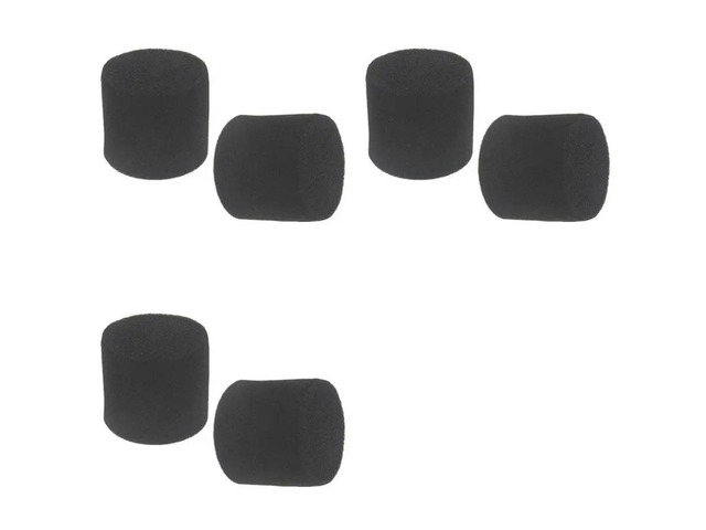 6Pcs Sponge Plug For Speaker Port Tube Bass Reflex Tube Loudspeaker Woofer Vent Bass Phase 58X50mm