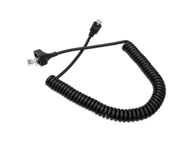 8 Pin RJ-45 To RJ-45 Coiled Handheld Speaker Microphone Cable Walkie Talkie Replacement Lead For Kenwood KMC-30 KMC-32