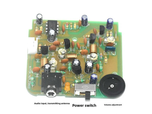 Crystal Oscillator Frequency Stabilized FM Transmitter Student Electronic Maker Experimental Kit 10.7MHZ Crystal
