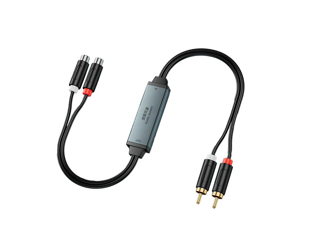 Audio Isolator Sound Current Noise Eliminator Supports 3.5mm RCA Computer Noise Common Ground Isolation RCA102