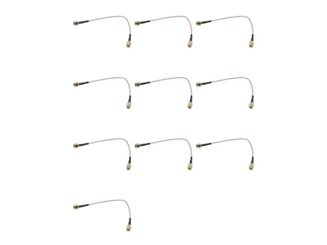 10Pcs 6.5 Inch Length SMA Male To SMA Male Connector Pigtail Cable
