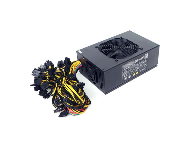 2000W For Mining Power Supply HQ-2000W Support 8 Graphics Cards Rendering 90 PLUS PLATINUM Certification