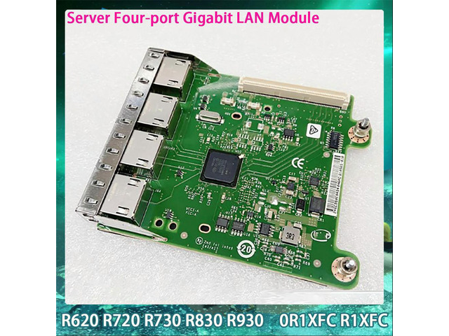 0R1XFC R1XFC R620 R720 R730 R830 R930 Server Four-port Gigabit Network Card Module NIC