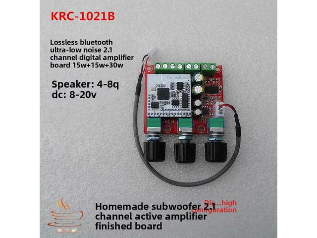 Mobile Movie-Watching Artifact Active Subwoofer Upgraded Bluetooth Digital Amplifier Board 2.1 Channel 15W*2+30W