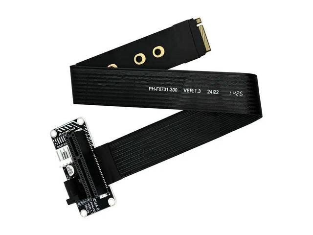 M. 2 M-Key Pcie 4.0 X4 External Graphics Card Extension Adapter Cable Nvme Pcie Slot To NVME To PCIE X4 Riser Cable