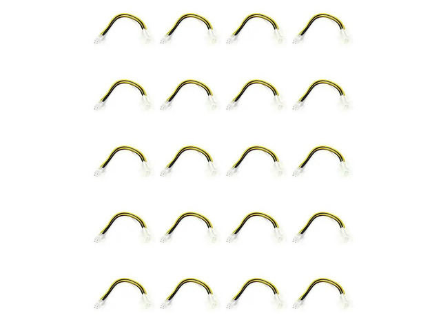 20PCS 20Cm 4Pin Power ATX 4 Pin Male To Female PC CPU Power Supply Extension Cable 4Pin Connector Adapter