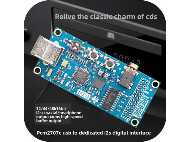 PCM2707C USB to I2S Digital Interface USB Sound Card DAC Compatible with Italian PCM2706 XMOS