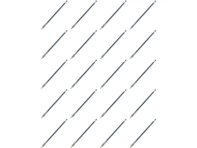 20X Replacement 49Cm 19.3Inch 6 Sections Telescopic Antenna Aerial For Radio TV
