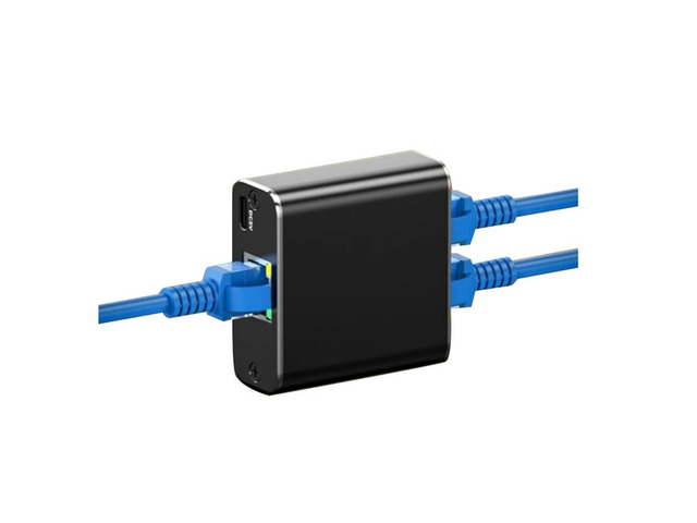 2X Rj45 Splitter 1 To 2 Gigabit Ethernet Adapter Internet Network Cable Extender For Laptop PC Keyboard Mouse Printer