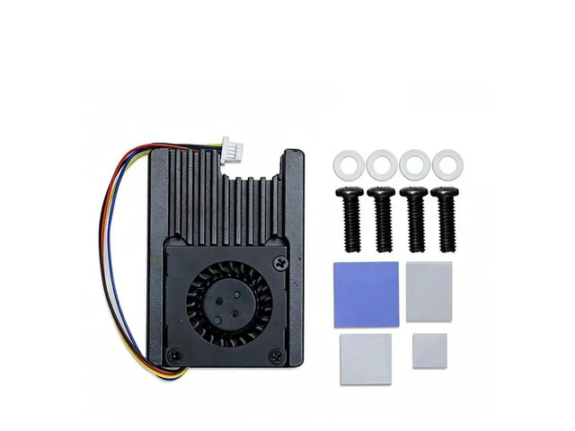 Aluminum Heatsink Cooler For Raspberry Pi CM5 For Rpi CM4 Dedicated PWM Temperature-Controlled Fan Included