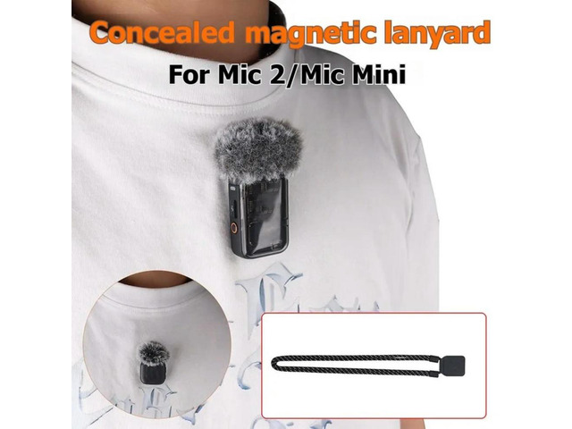 Strong Magnet Holder Magnetic Neck Strap For Mic2/MIC MINI Transmitter Hands-Free Lanyard Mount Secure