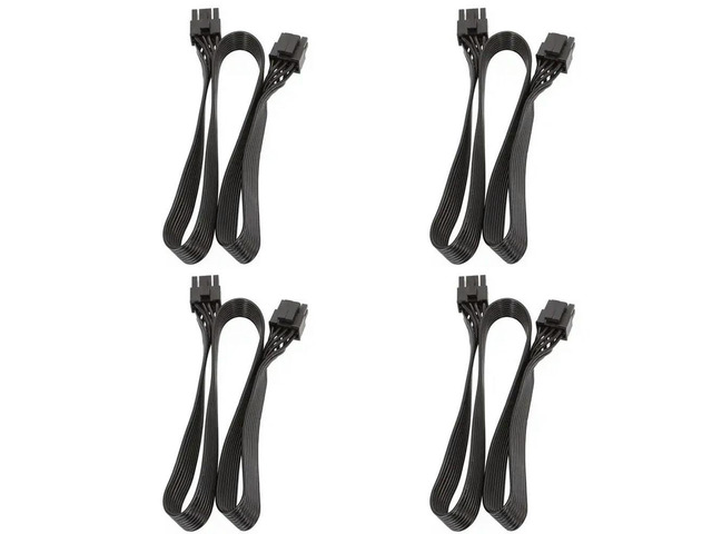 4X CPU 8 Pin Male To CPU 8 Pin (4+4 Pin) Male EPS-12V Motherboard Power Adapter Cable 60Cm
