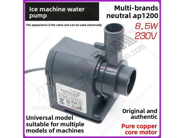 Commercial Ice Machine Spare Parts Water Pump for HZB-50 A/60/80 Ice Machine Circulating Water Pump for Volta 220V 8.5W AP-1200