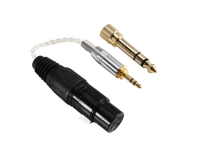 3.5Mm Male To 4 Pin XLR Balanced Female 7N OCC Silver Plated Adapter Cable 4 Pin XLR Balanced Female Cable