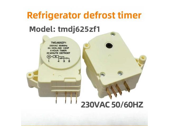 1Pcs TMDJ625ZF1 230VAC Refrigerator Defrosting Timer For Panasonic Refrigerator Replacement