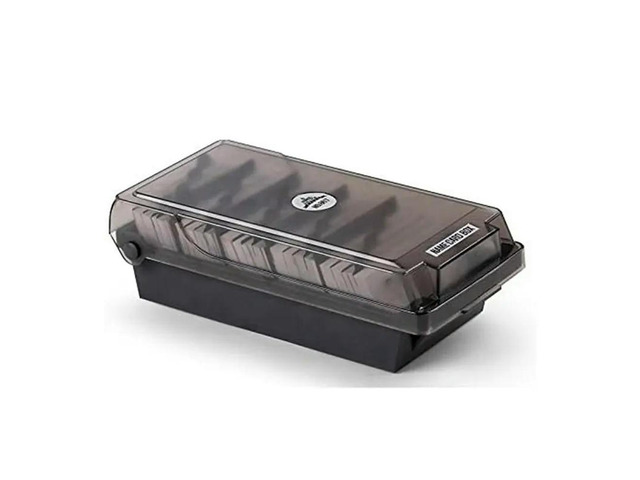 Covered Business Card Large Capacity Organizer Box With 4 Dividers And 20 A-Z Guides
