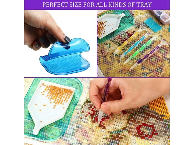 4 Pieces Diamond Painting Pen 5D DIY Diamond Painting Drill Pen Rhinestone Picker Tool With Anti-Slip Pads For DIY Craft