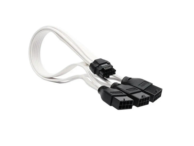 PCIE5.0 PSU Graphics Card Extension Cable 16(12+4)Pin Male To 3X8(6+2)Pin Female Cable 600W GPU Module Adapter Cable