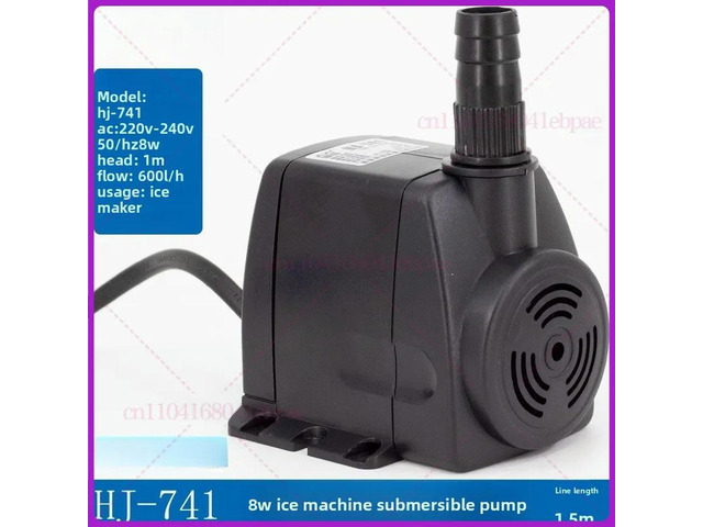 Ice Maker Spare Parts Water Pump HJ-741 AC220-240V 8W Submersible Pump For Ice Machine