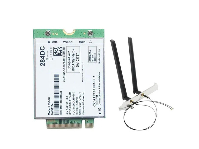 DW5820E L850-GL LTE 4G Card Module +2X8DB Antenna Kit 0284DC 284DC For Laptop 3500 5400