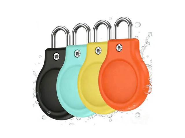 Waterproof For Airtag Holder With l U Lock, Protective Tracker Case For Airtag