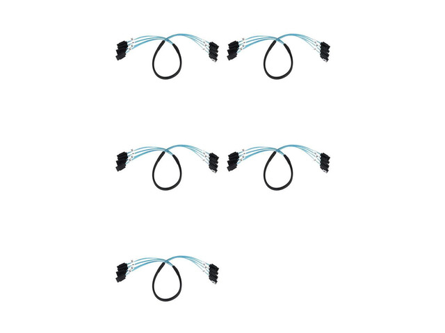 5X SAS Cable Sata Cable High Speed 6Gbps 4 Ports/Set For Server 0.5 Meter
