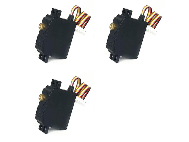 3X 5 Wire l Gear Servo For Wltoys 12428 12423 12427 1/12 RC Car Upgrade Parts Accessories