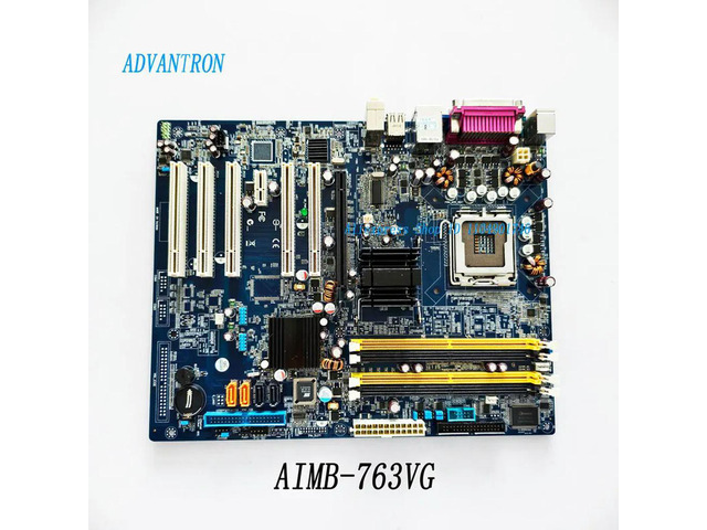 Suitable for the A-763VG industrial control motherboard with network port and 775-pin interface. 08GS19A945G206. In stock.