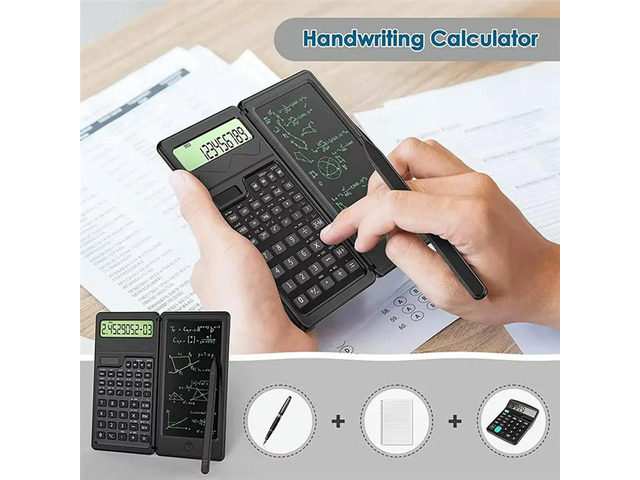 Solar Scientific Calculator With LCD Notepad Functions Professional Foldable Calculator For Students