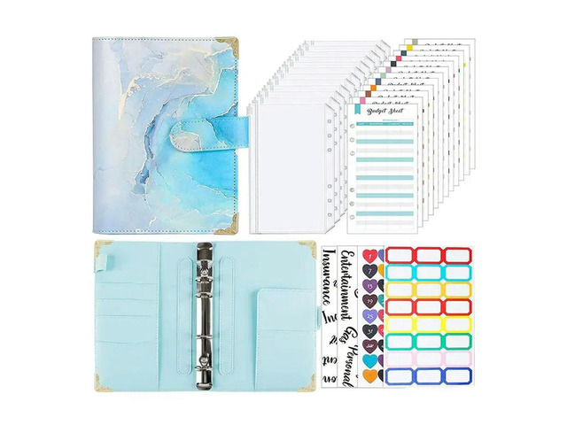 Cash Wallet Envelope System, Budget Binder With Zipper Envelopes, For Cash Budgeting Card Funding Plan