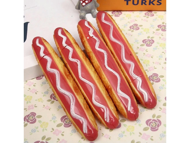 4Pcs Cartoon Food Ballpoint Pens Simulation Dog Bread Croissant Magnets Cute Stationery Supplies Creative Signing Pens