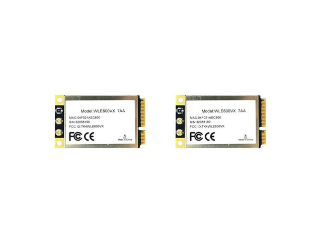2X WLE600VX Dual Band 2.4Ghz 5Ghz 802.11Ac/Abgn Mini PCI Express Card MIMO 2X2 WAVE 1 Card Module Atheros QCA9882