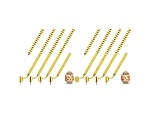 8 Pcs Pysanka Set Wax Drawing Pens For Egg 0.3 0.4 0.5 0.7 Mm Medium l Hand Wax Pens For Pysanky Supplies