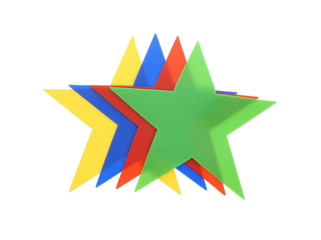 4Pcs Safe PVC Carpet Markers with Strong Grip Floor Spot Markers for Sports Training Gym Classrooms Schools Outdoor Indoor Use