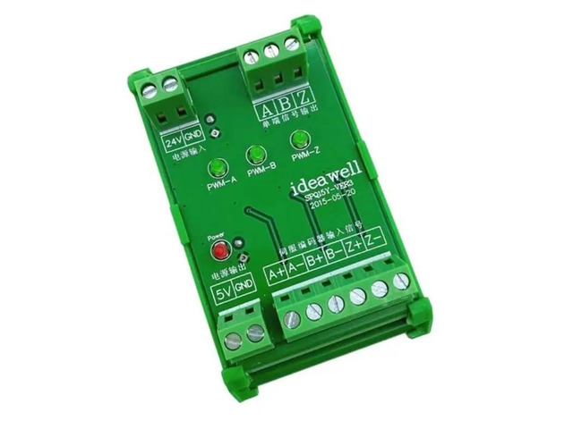 Differential Signal Converter Encoder Signal Converter 5V To 24V Single-Ended NPN/PNP 0-3.2Mhz Opto-Isolated For PLC Servo B