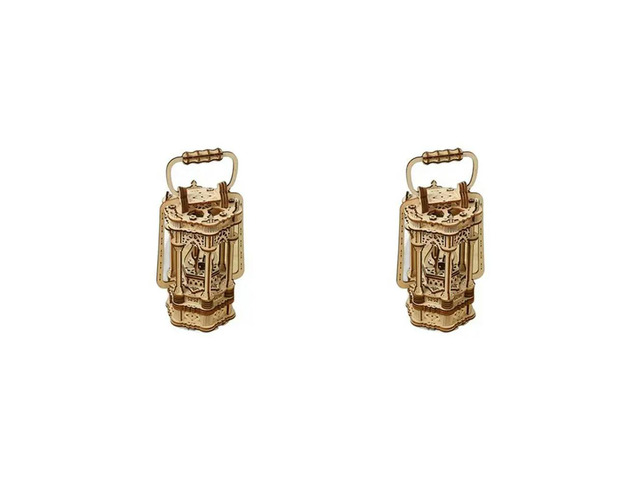 2X 3D Wooden Puzzles For Adults Vintage Lantern Model Kits With Light, 3D Wooden Lantern Model Kits To Build For Home