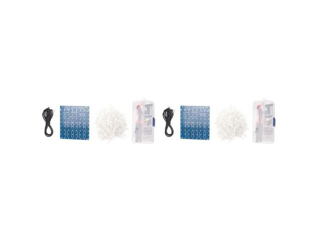 2X 3D8 8X8x8 3MM Squared LED Electronic Soldering Project Kit 4.5-5.5V Mini 3D Led Cube DIY Electronics Soldering