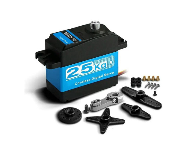 Digital Servo 25KG l Gear DS3225 PRO Waterproof Servo 360° Continuous Rotation For 1:8/1:10/1:12 RC Car Or Robot