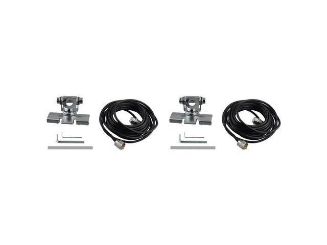 2X RB-400 Antenna Mount Bracket With 5M Extension Coaxial Feeder Cable Adjustable For QTY TYT Mobile Car Radio Antenna