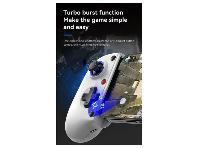 D11S Extendable Gaming Controller Hall Trigger BT 5.2 With Cooling Fan/Programmable Back Buttons